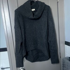 Kinross Gray Cashmere Sweater